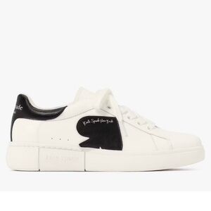 Kate Spade Black and White Charli lace-up Women’s Sneakers